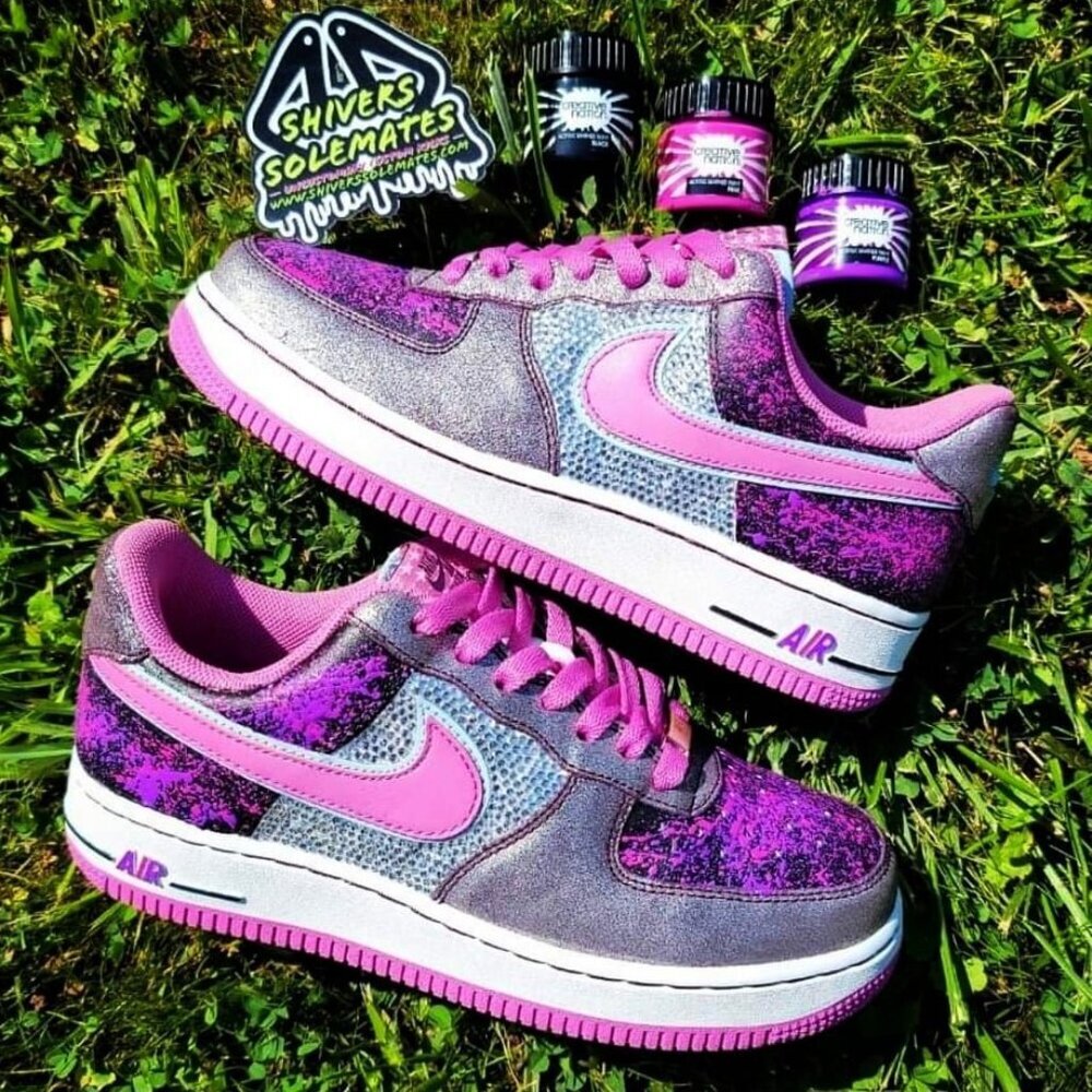 Custom Bling Splatter | Retro Nike AF1 | Low - Picture 9 of 9
